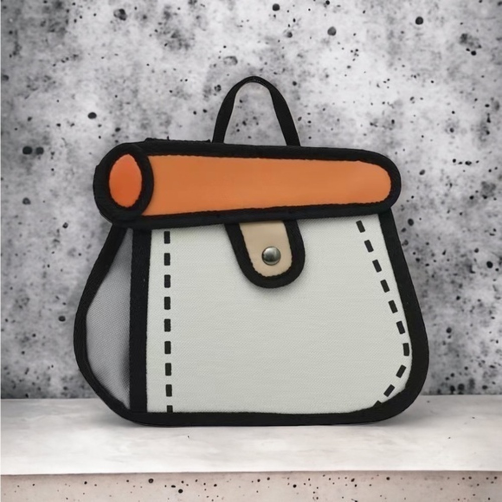 Pop Art/Comic Book/Kawaii Style crossbody change purse shaped bag